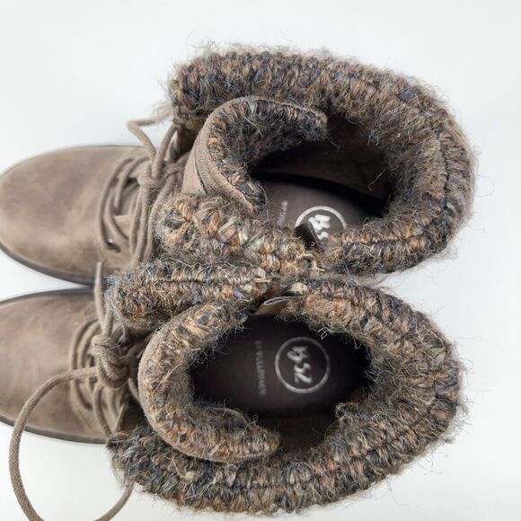 B-52 Bullboxer Brown Leather Ankle Boot Side Zip Lined Size US 7 Womens - Picture 6 of 9